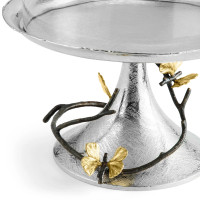 Блюдо на ножке с крышкой Michael Aram "Butterfly Ginkgo", 24х30 см
