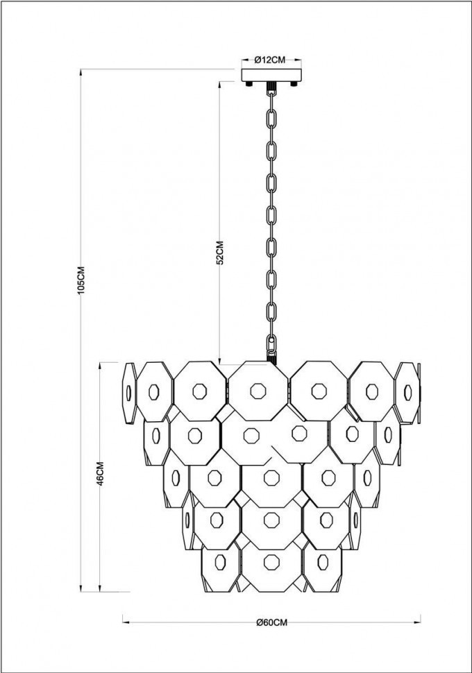 Подвесная люстра Arte Lamp Lambrusco A4069LM-13AB