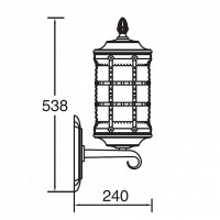 Настенный фонарь уличный  81201 Bl Oasis Light