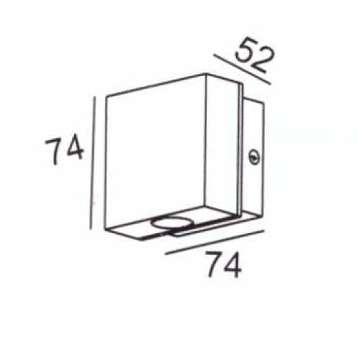 Настенный светильник уличный TUBE LED W78329 V Oasis Light