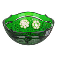 Ваза для конфет 16см."Natalie" зелёная