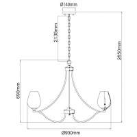 Подвесная люстра Chiaro Палермо 386016708 Подвесная люстра Chiaro Палермо 386016708