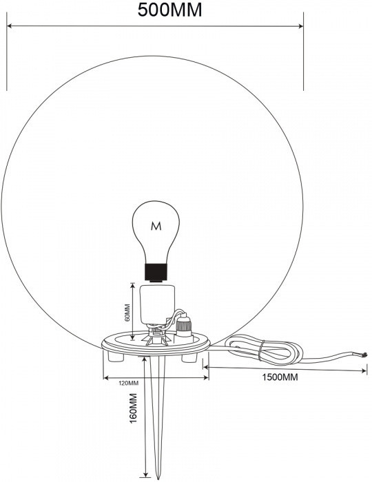 Наземный светильник Erda O594FL-01W1 Maytoni