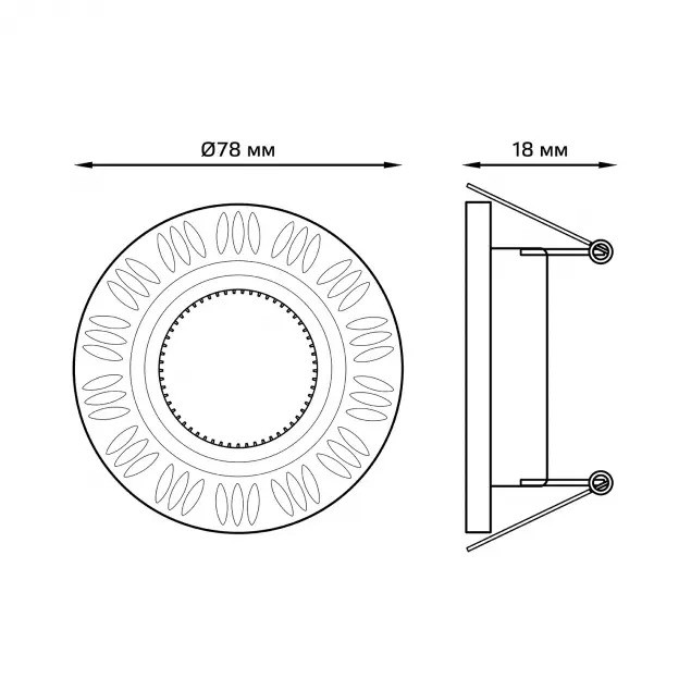 Точечный светильник Aluminium AL017 Gauss