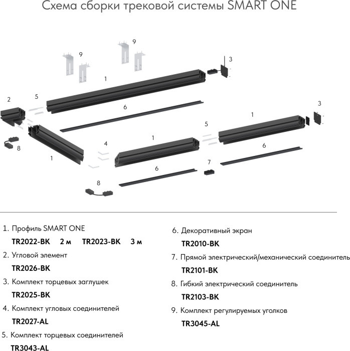 Коннектор SMART BASE TR2103-BK Denkirs