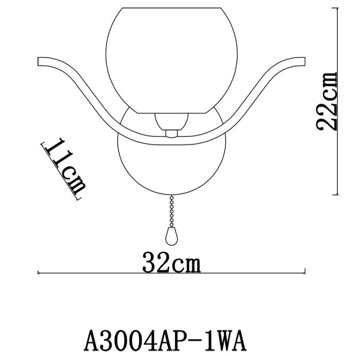 Бра Liverpool A3004AP-1WA Arte Lamp