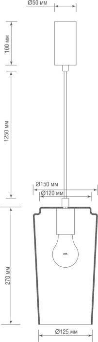 Подвесной светильник Eleganza S111058.1Smoky Donolux
