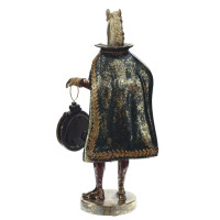 Фигурка декоративная "Лошадь" с часами D4см, (LR44x1), L12 W7,5 H24,5 см