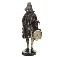 Фигурка декоративная "Лошадь" с часами D4см, (LR44x1), L12 W7,5 H24,5 см
