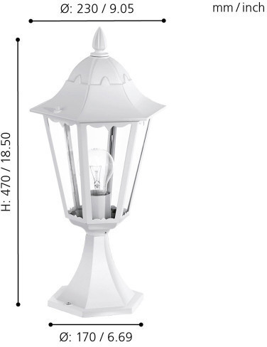 Наземный фонарь Navedo 93451 Eglo