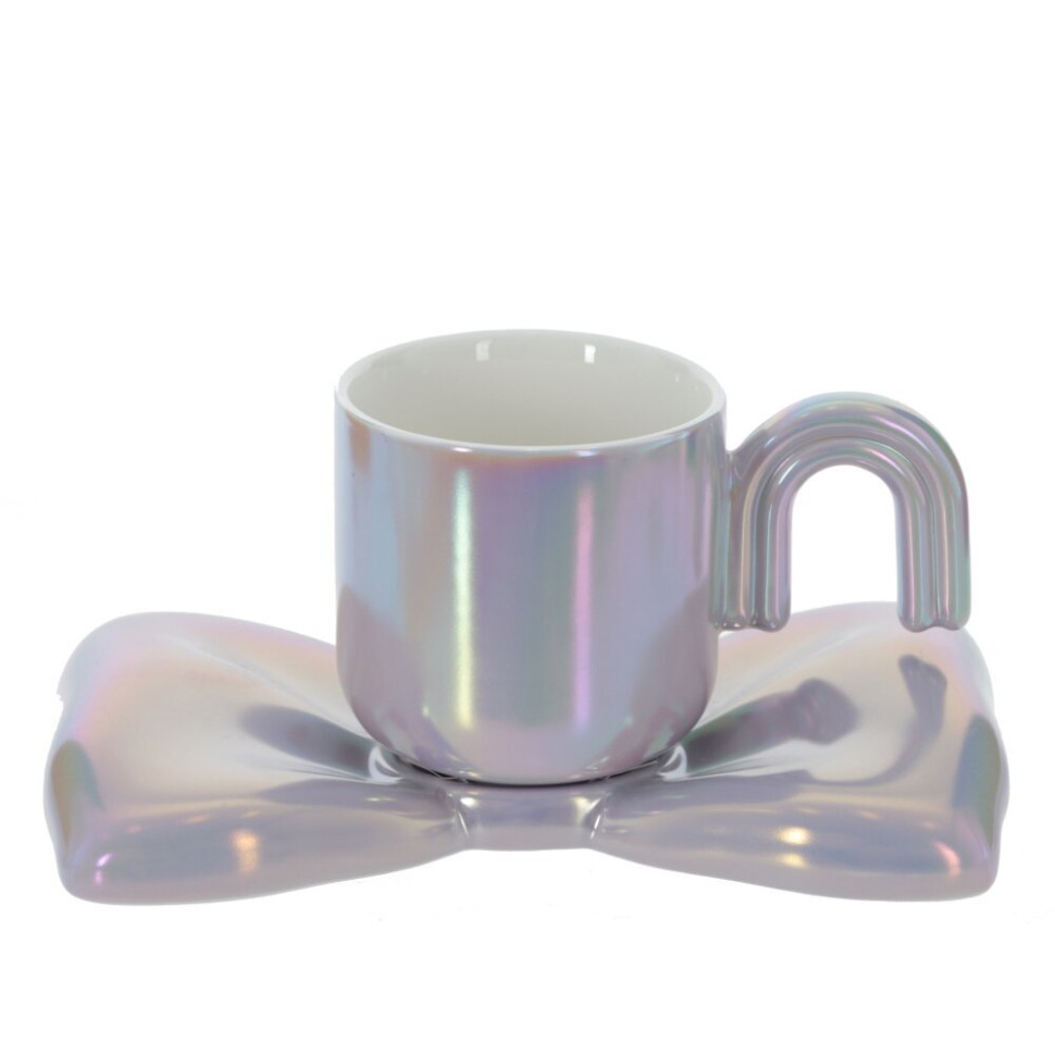 Кружка с блюдцем, 210 мл, L18 W12 H8 см