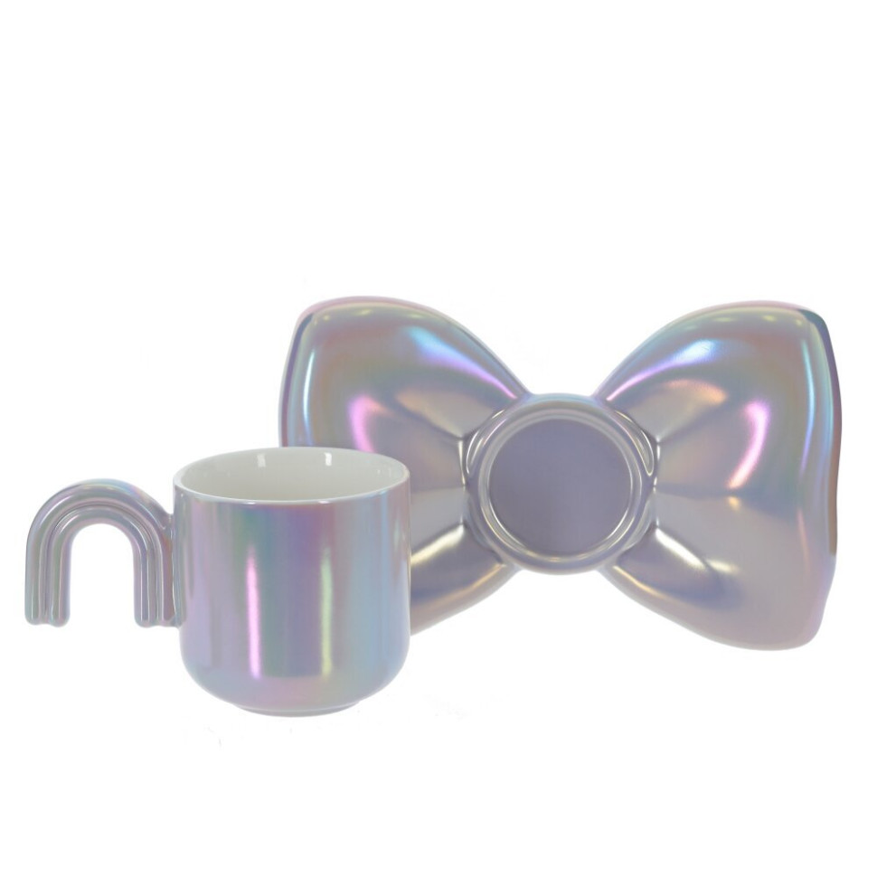 Кружка с блюдцем, 210 мл, L18 W12 H8 см