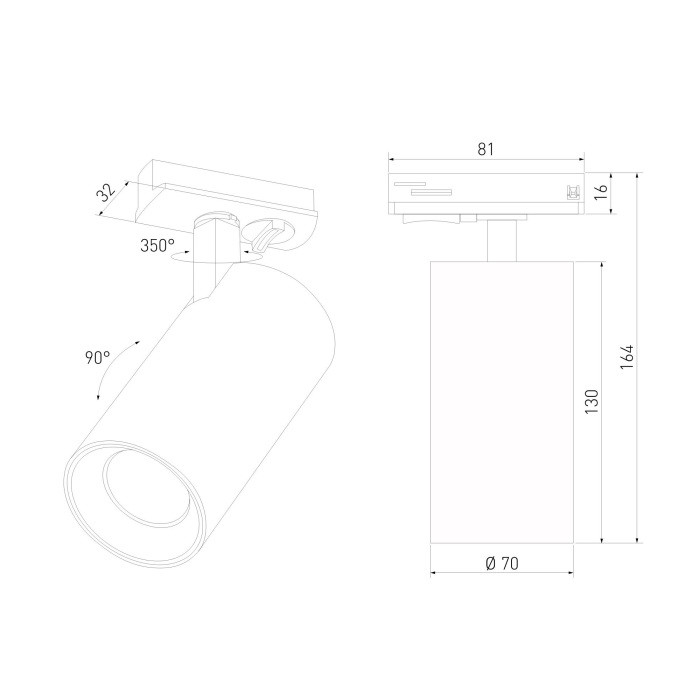 Трековый светильник Comel 85211/01 Elektrostandard