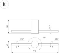 Настенный светильник PICASO 037346(1) Arlight