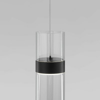 Подвесной светодиодный светильник Eurosvet Lumen 50244/1 Led черный/прозрачный
