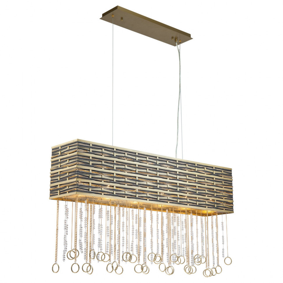 Подвесная люстра Perso PERSO 4930.6 gold&black Lucia Tucci