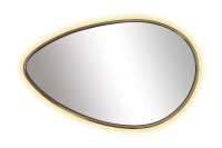 Зеркало настенное в золотой раме с подсветкой Зеркало настенное в золотой раме с подсветкой