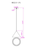 Подвесной светильник Maretta MR2215-1PL MyFar