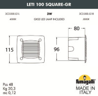 Подсветка для лестниц и ступеней Leti 3C2.000.000.WYG1L Fumagalli Подсветка для лестниц и ступеней Leti 3C2.000.000.WYG1L Fumagalli