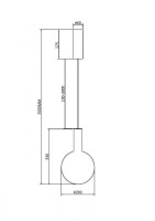 Подвесной светодиодный светильник Maytoni Nebula MOD182PL-L4W3K