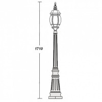Наземный фонарь  83411L W Oasis Light