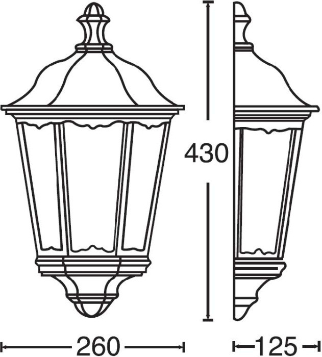 Настенный фонарь уличный PETERSBURG M 79855 Gb Oasis Light