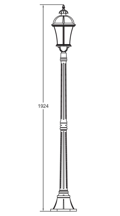 Наземный фонарь  95208L Bl Oasis Light