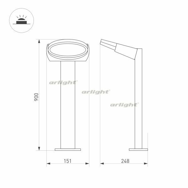 Наземный светильник EYE 029984 Arlight