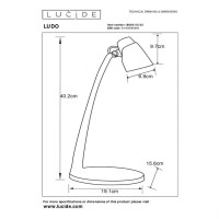 Настольная светодиодная лампа Lucide LUDO 18660/05/02 Настольная светодиодная лампа Lucide LUDO 18660/05/02