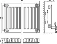 Радиатор стальной Elsen ERK 110508 тип 11 Радиатор стальной Elsen ERK 110508 тип 11