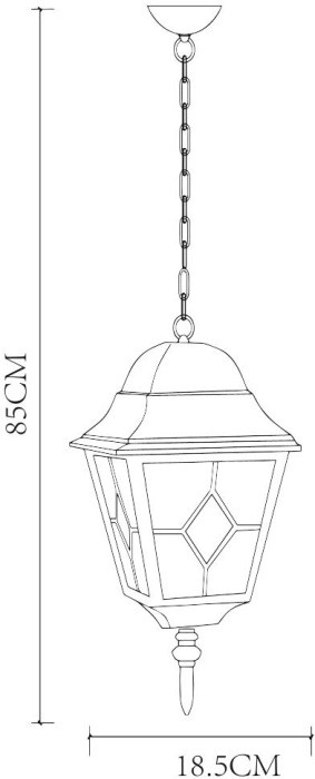 Уличный светильник подвесной Berlin A1015SO-1BN Arte Lamp