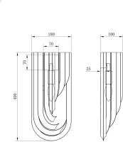 Бра K2KR116-1 Garda Decor