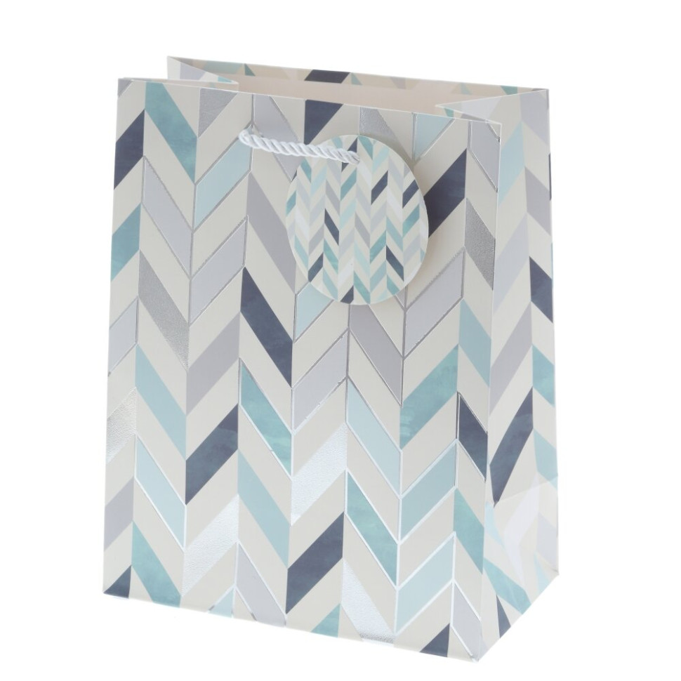 Пакет подарочный S (бумага 210г/м2, блок микс 12шт), L18 W10 H23 см, 4в.