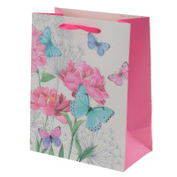 Пакет подарочный S (бумага 210г/м2, блок микс 12шт), L18 W10 H23 см, 4в.