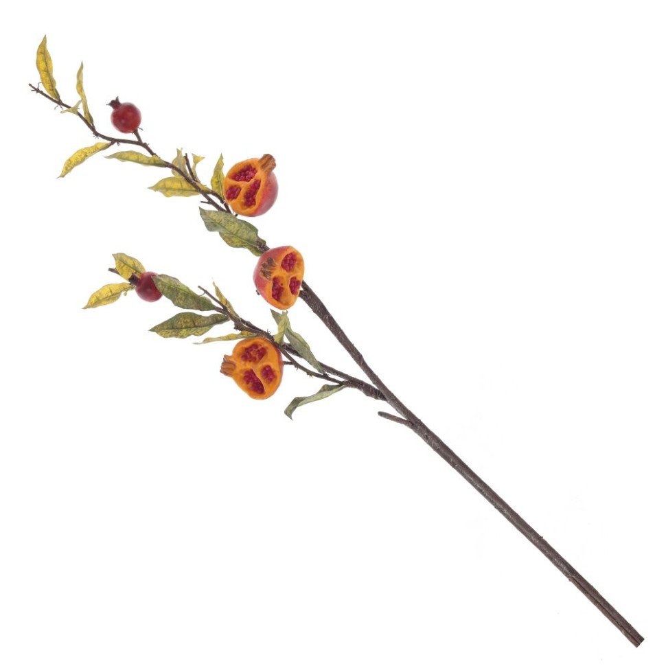 Ветка искусственная "Гранат", L17 W17 H105 см