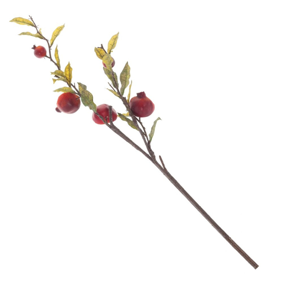 Ветка искусственная "Гранат", L17 W17 H105 см
