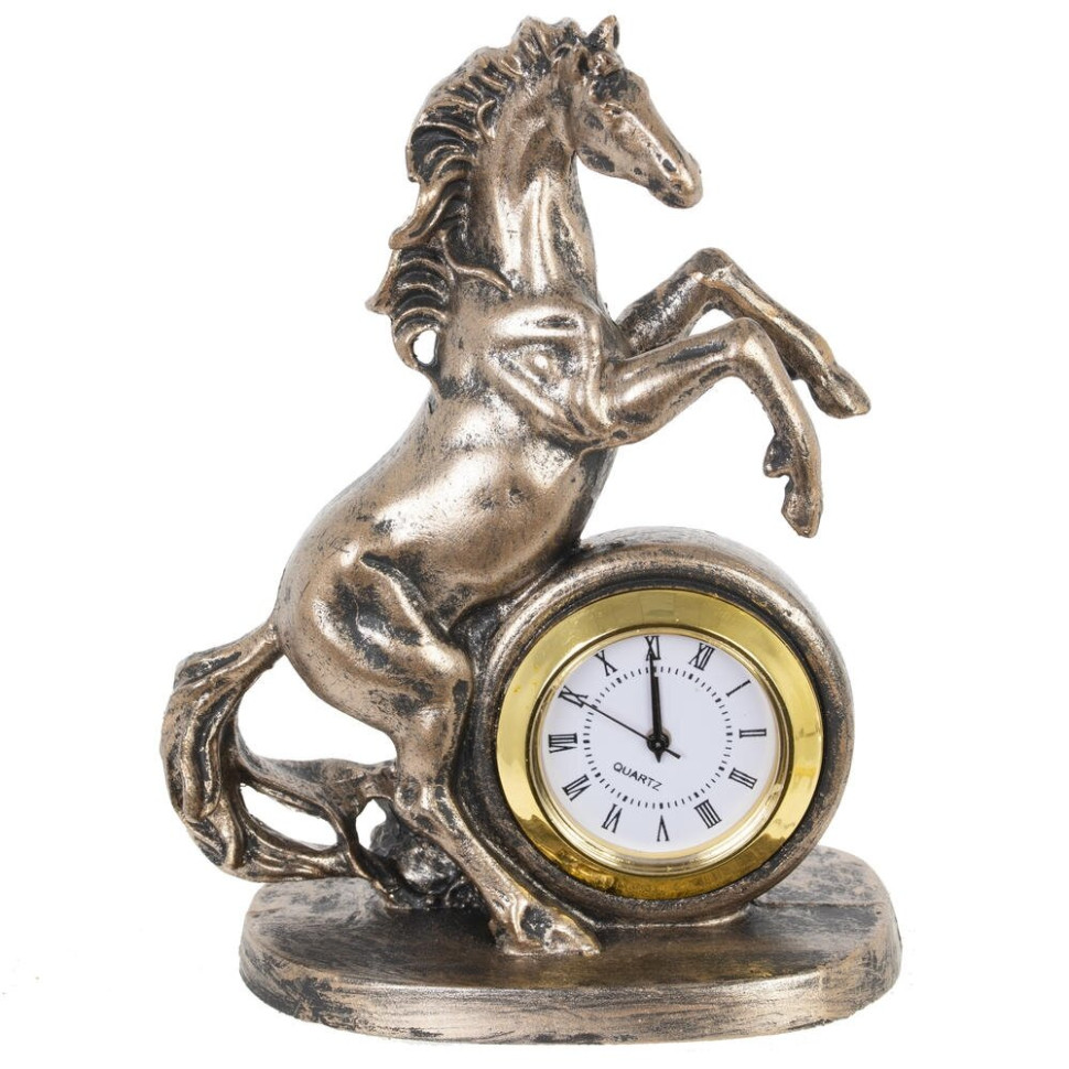 Фигурка декоративная "Лошадь" с часами (LR41x1), L8,, L8,5 W5 H12 см