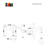 Бра Bagetti SL1142.401.01 Evoluce