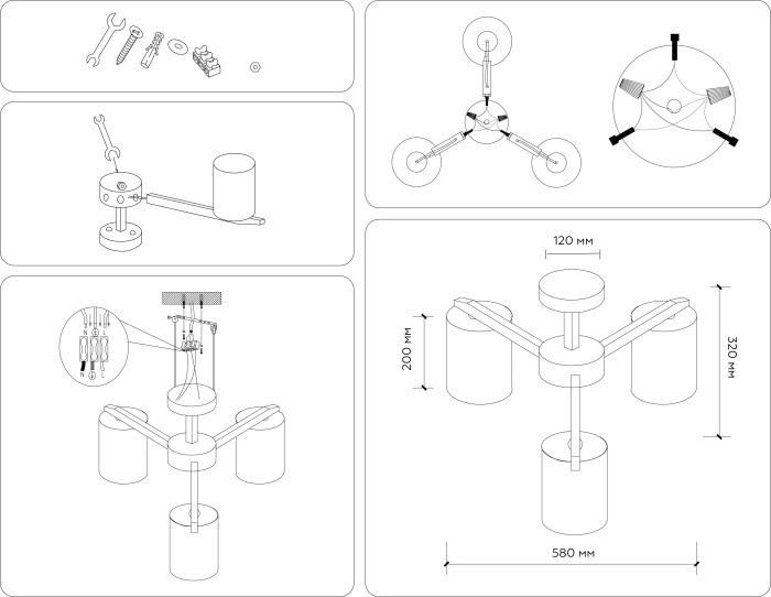 Потолочная люстра Traditional TR83112 Ambrella