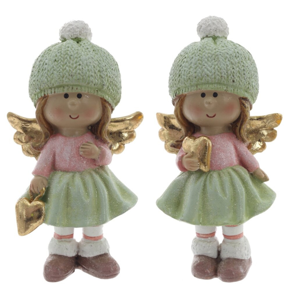 Фигурка декоративная "Ангел",  L5,5 W4,5 H11 см, 2в.