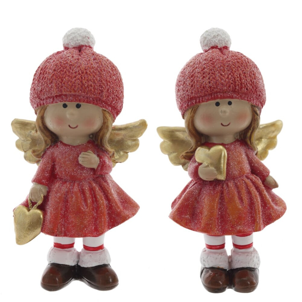 Фигурка декоративная "Ангел",  L5,5 W4,5 H11 см, 2в.