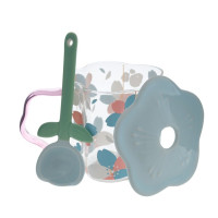 Кружка с крышкой и ложкой, 450 мл, L14 W11 H10,5 см