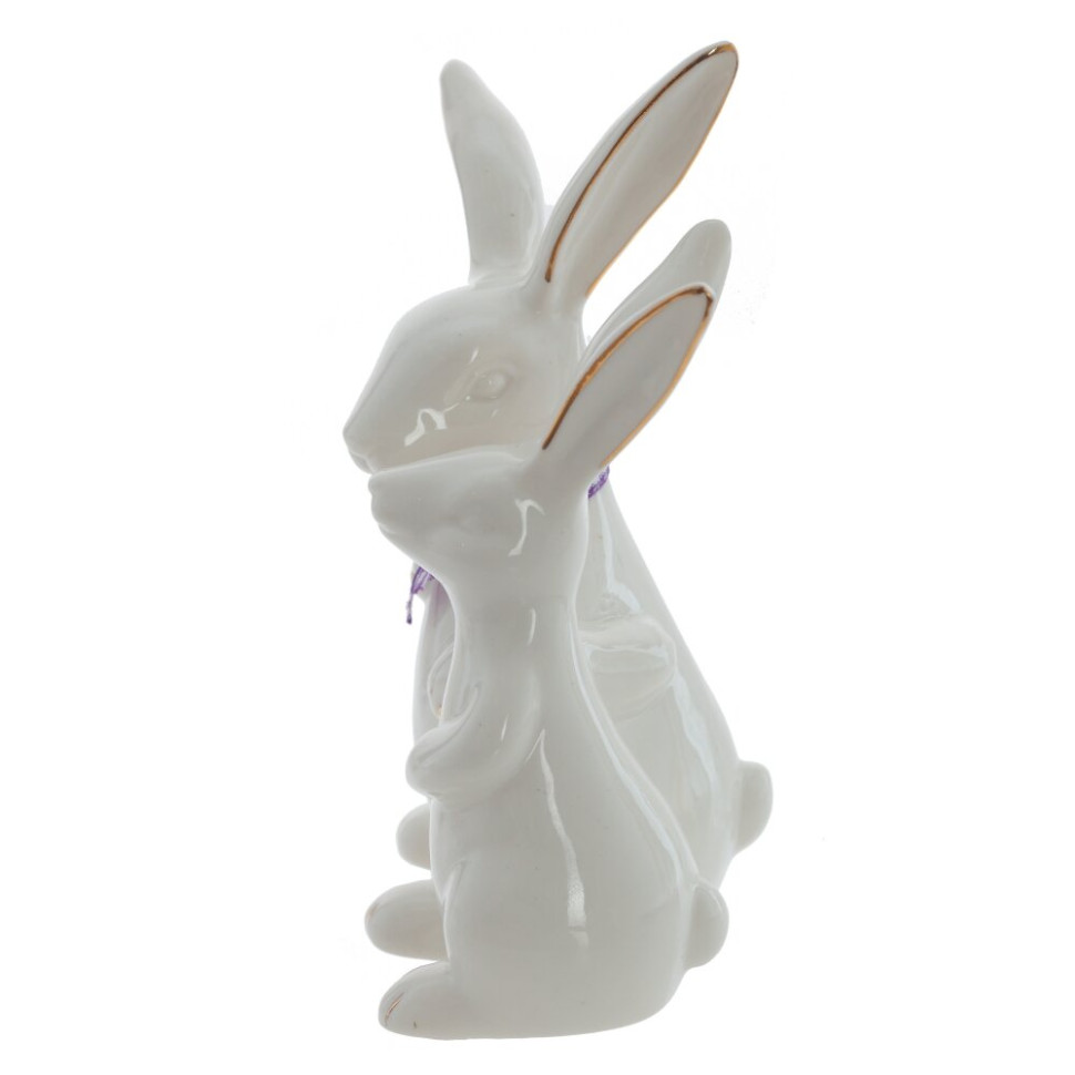 Фигурка декоративная "Зайцы", L10 W6,5 H14,5 см