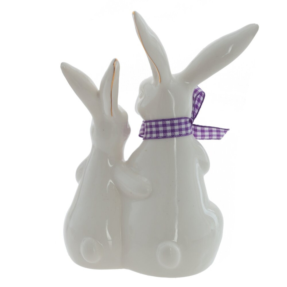 Фигурка декоративная "Зайцы", L10 W6,5 H14,5 см