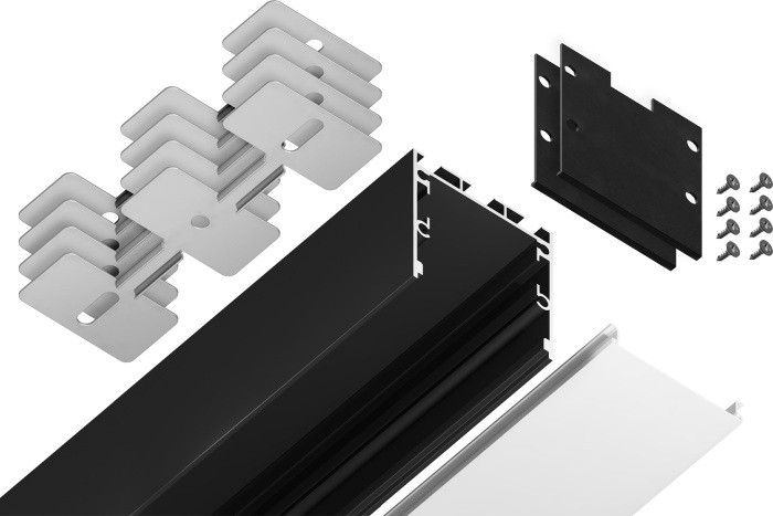 Профиль для светодиодной ленты Illumination GP2550BK Ambrella