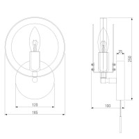 Бра Eurosvet Gallo 70121/1 черный
