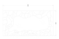 Зеркало в объемной металлической раме Зеркало в объемной металлической раме