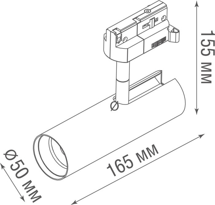 Трековый светильник Hubble DL18866/7W Track W Dim Donolux
