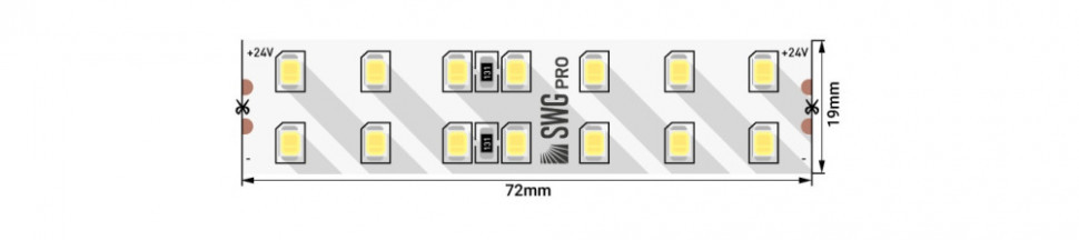 Светодиодная лента SWG2P196 SWG2P196-24-20-NW-20 SWG