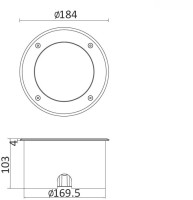 Встраиваемый светильник уличный Встраиваемые светильники c LED W7037A-4K SS Oasis Light